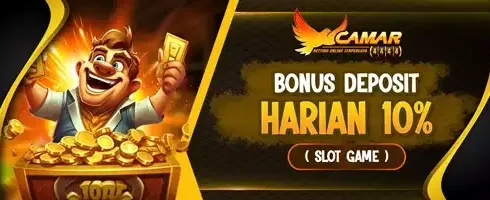 Bonus Deposit Harian 10% Ekstra promotion banner